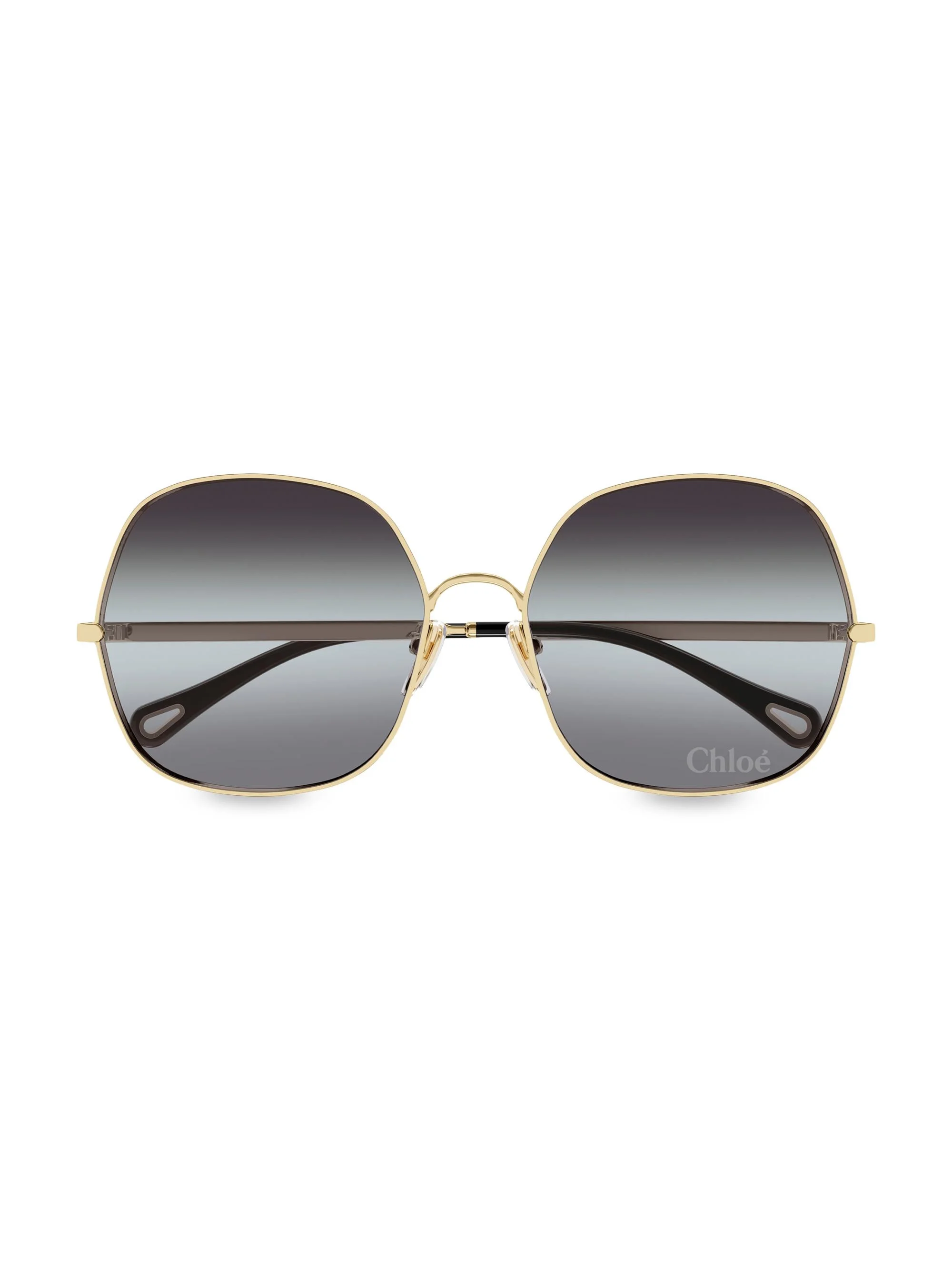 Women's Aly 60MM Square Sunglasses - Gold Grey - 1