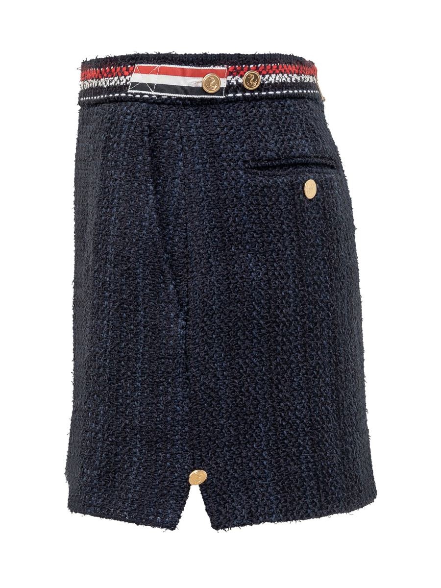 Thom Browne Rwb Skirt In Tweed - 3