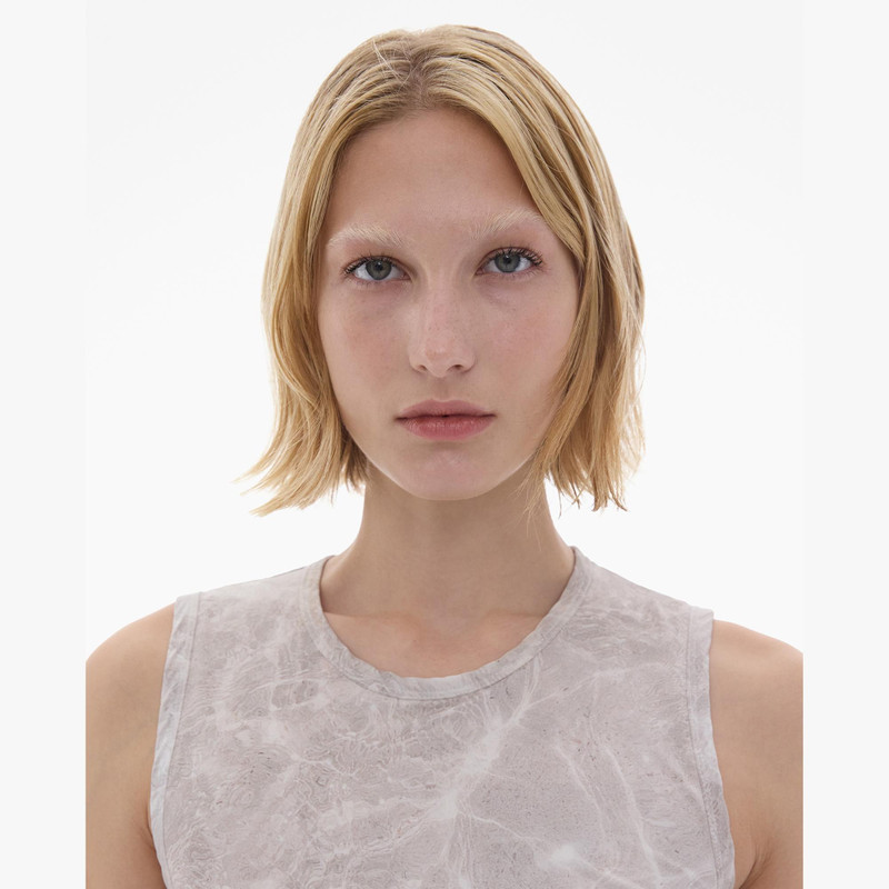 PRINTED RUCHED TANK DRESS 7