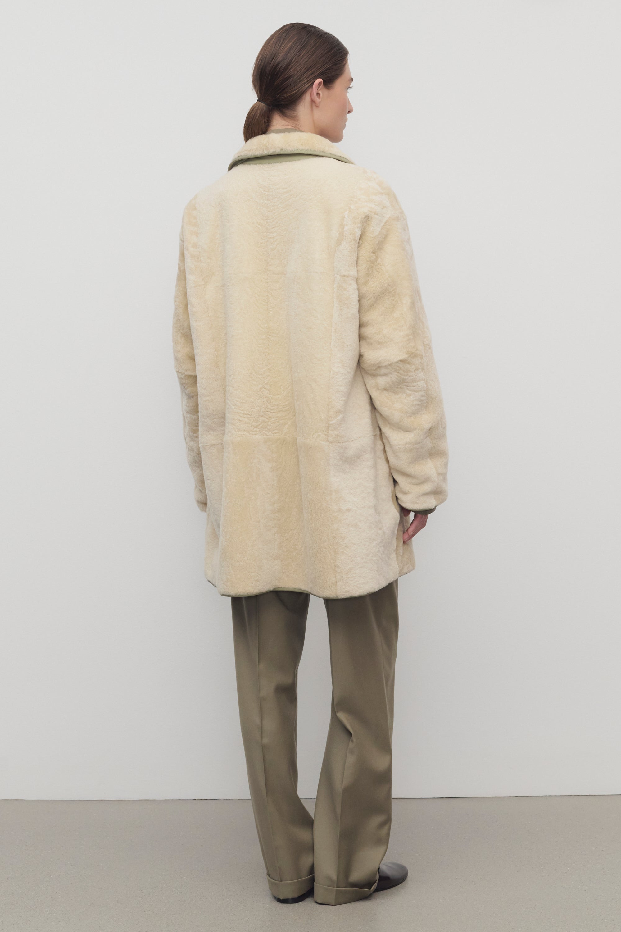 Aurelia Coat in Shearling and Nylon - 6