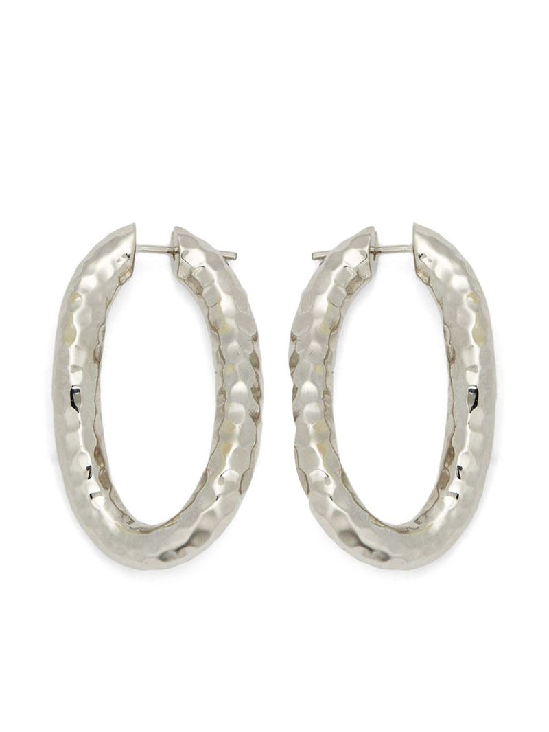 hammered hoop earrings 1