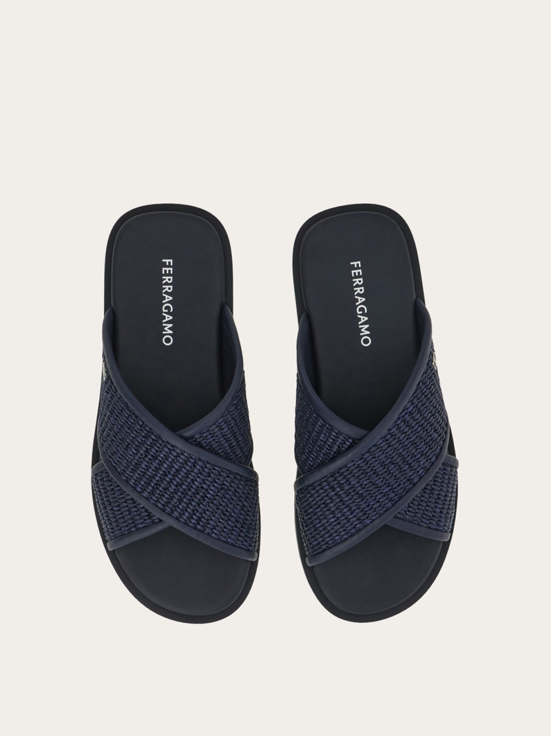 FERRAGAMO Crisscross sandal outlook