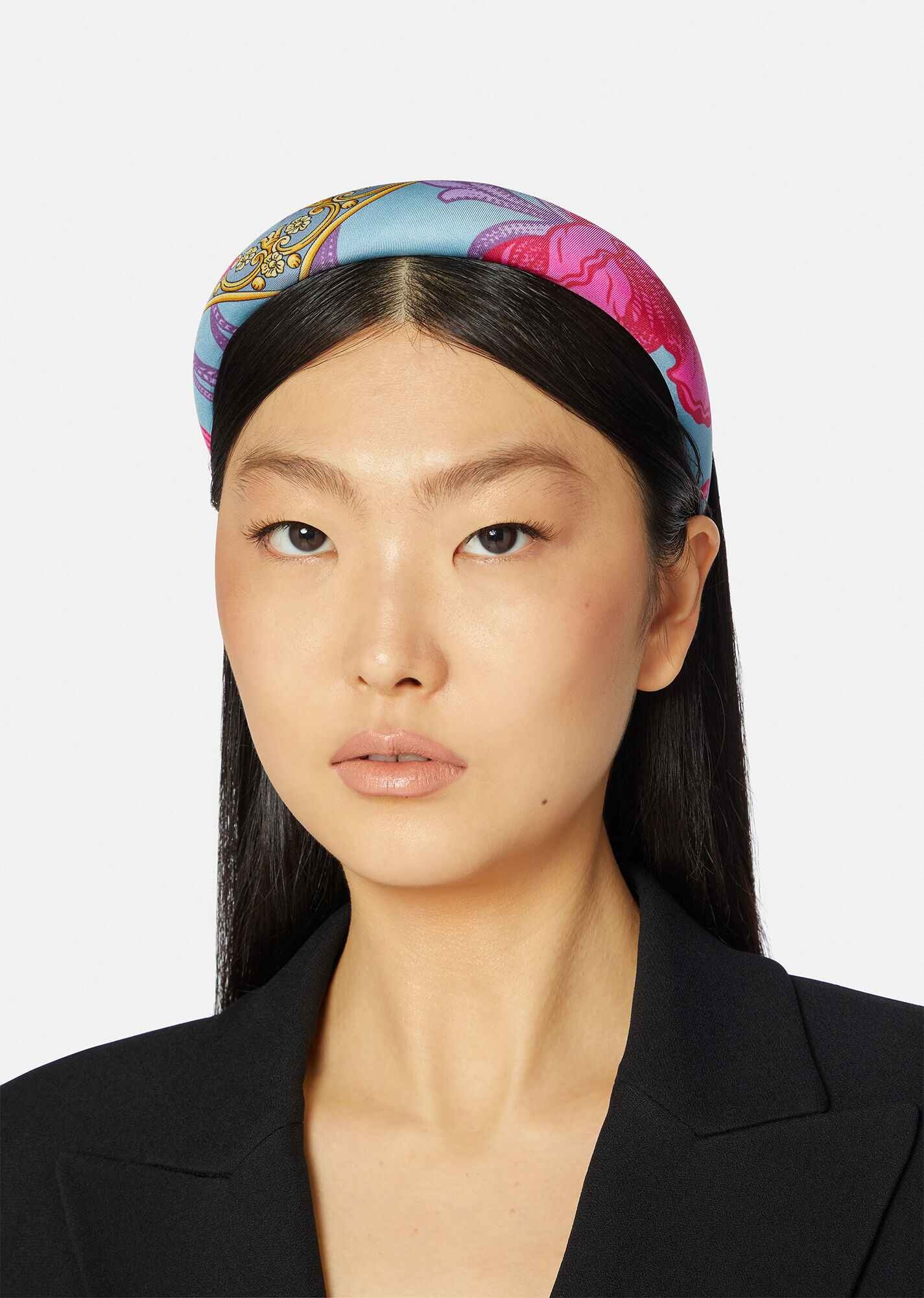 Acid Bouquet Puffy Silk Headband 2