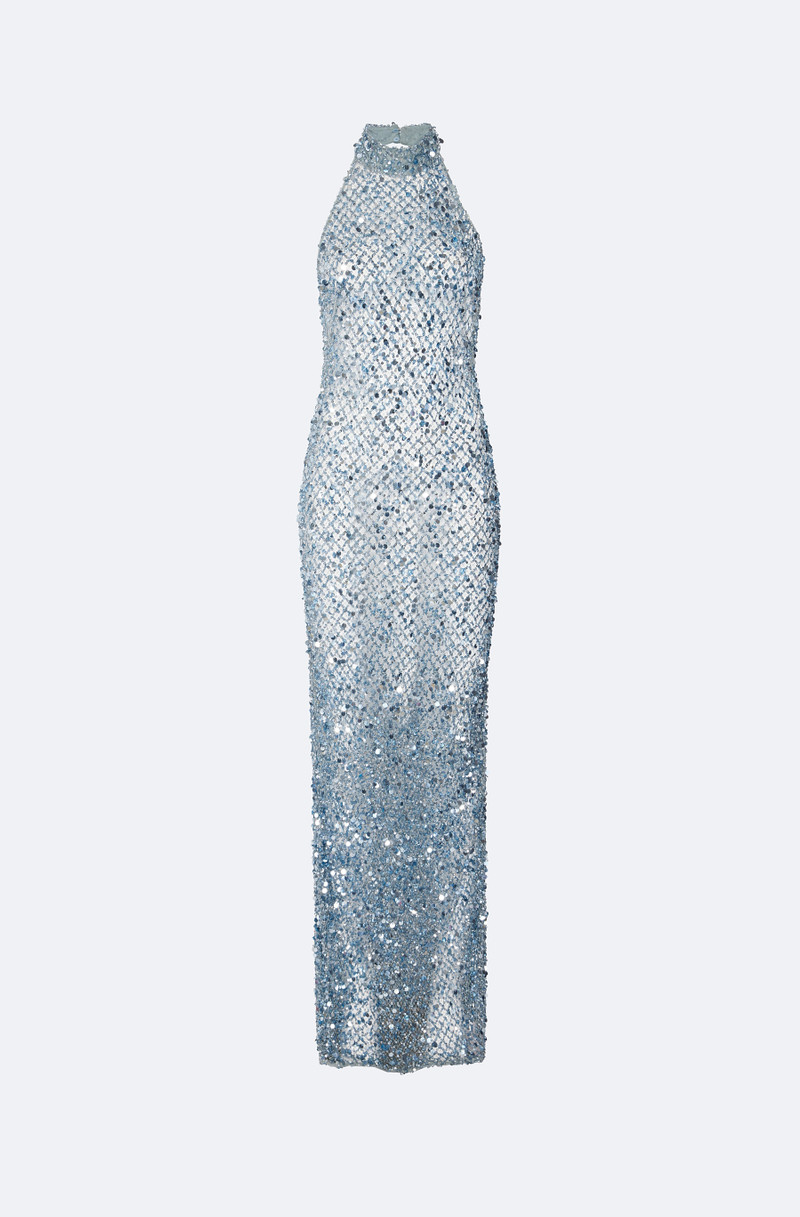 Mesh Sequin Gown 1