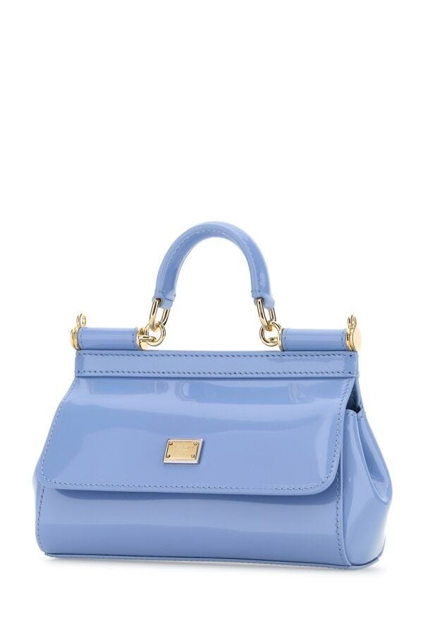 Powder blue leather small Sicily handbag - 2