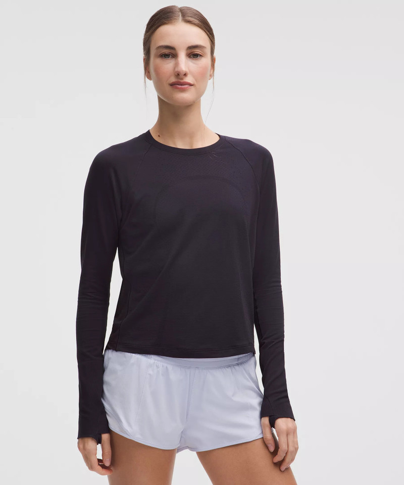 Swiftly Mesh-Back Long-Sleeve Shirt 1