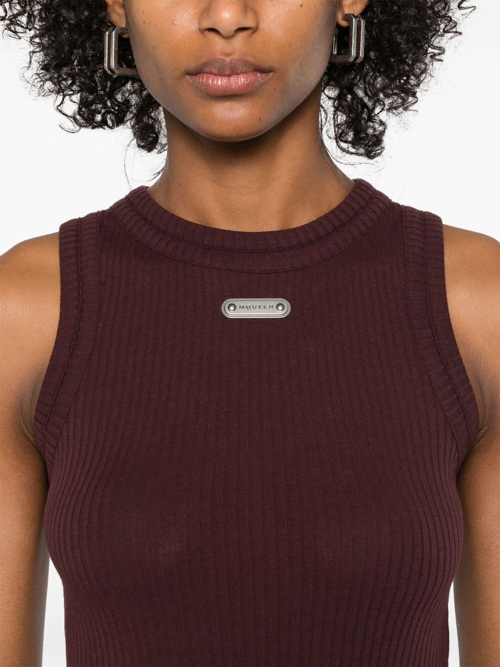 logo-plaque tank top - 5