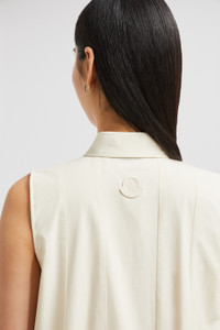 Moncler Cotton & Silk Mini Shirt Dress | REVERSIBLE