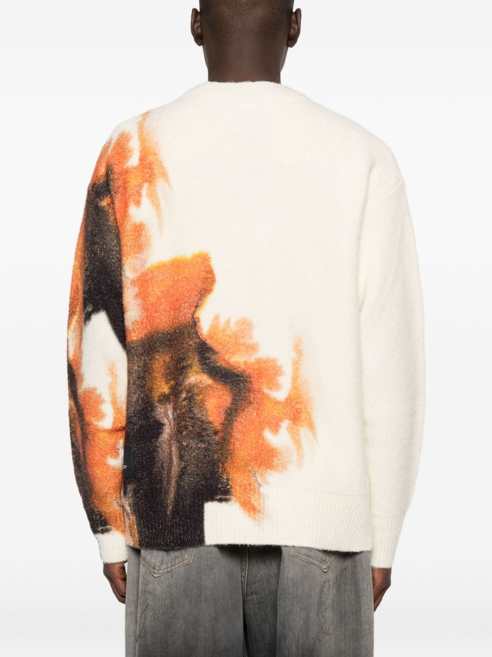 graphic-print cardigan - 4