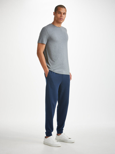 Derek Rose Men's Sweatpants Quinn Cotton Modal Navy outlook