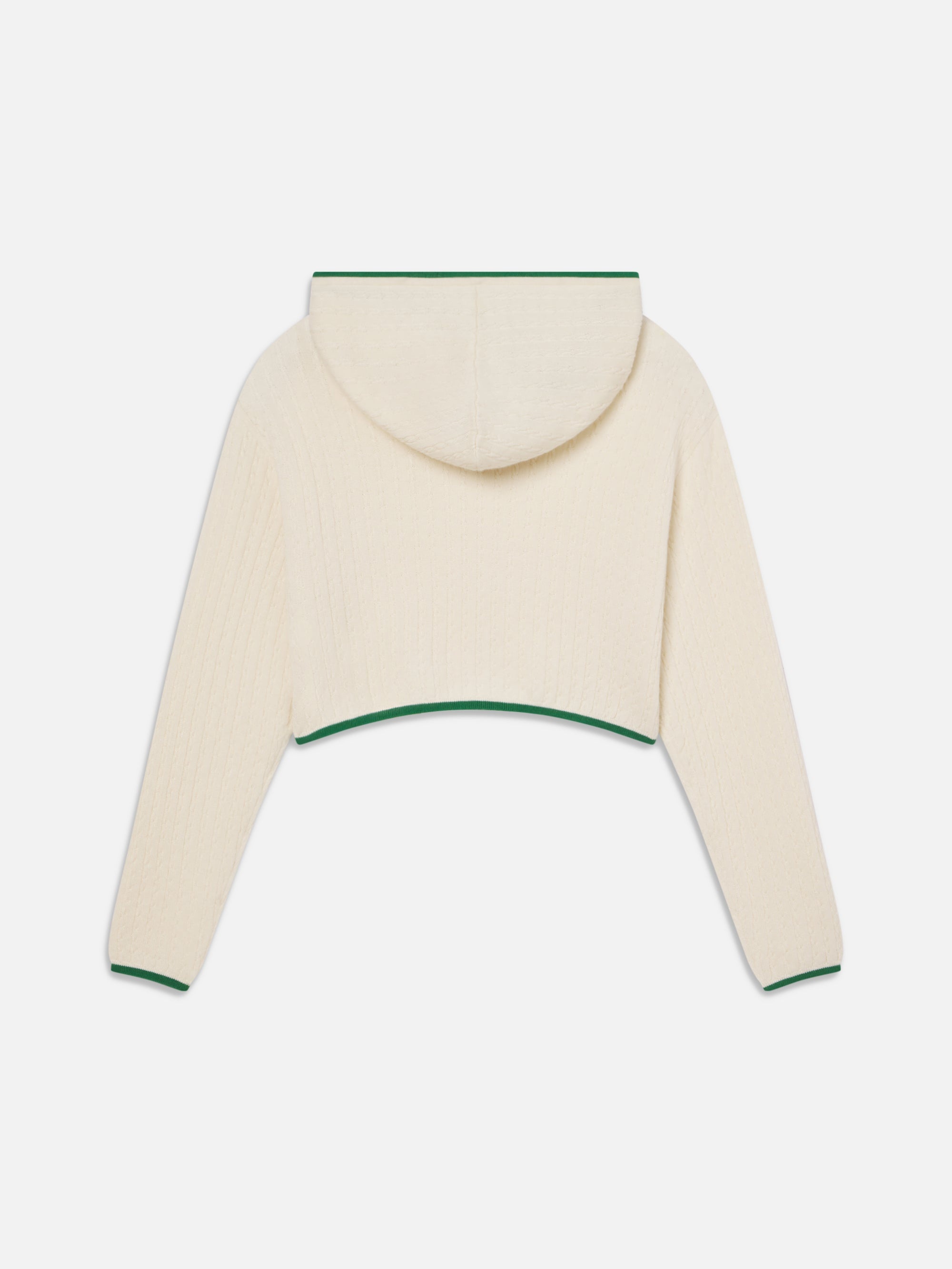 The Cable Hoodie in Kelly Green Multi - 5