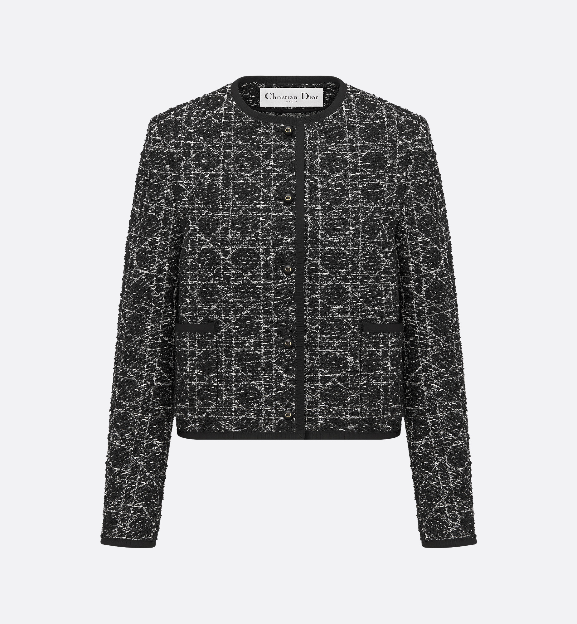 Macrocannage Cropped Jacket - 1