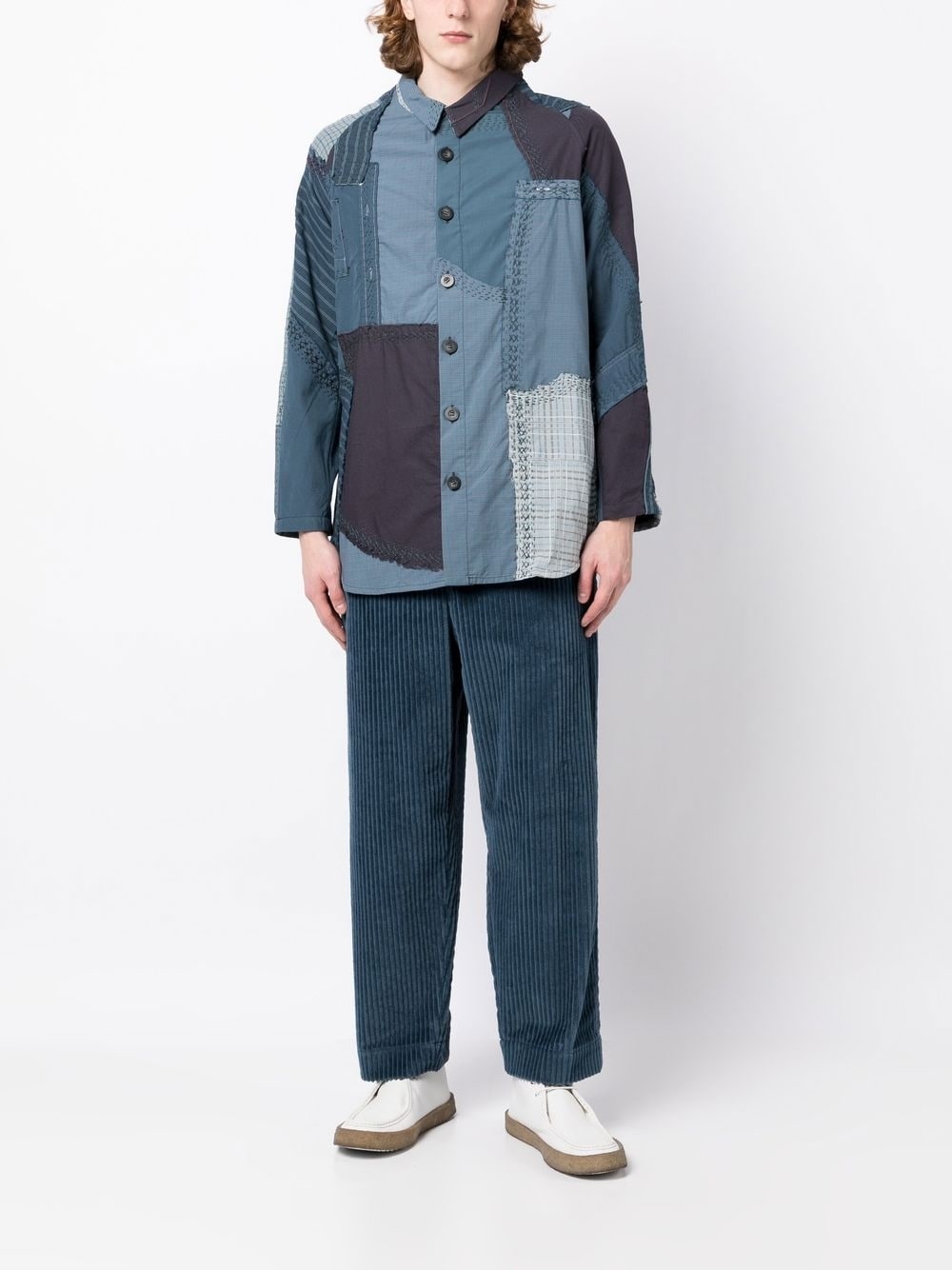 Miles panelled shirt jacket - 2