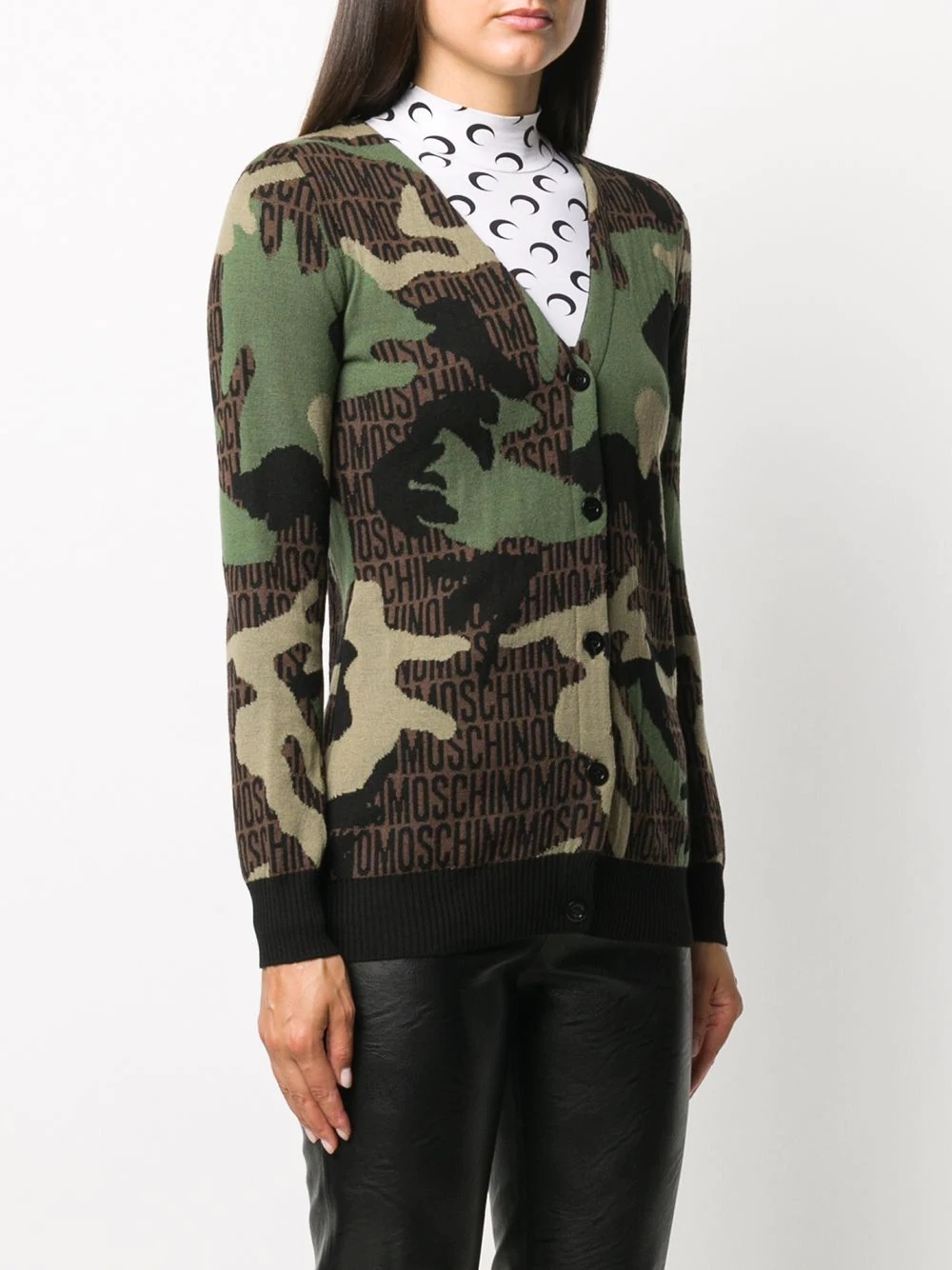 camouflage cardigan - 3