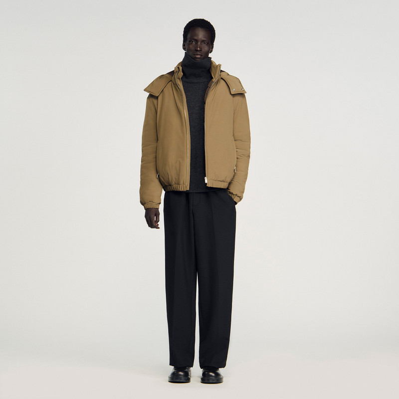 Sandro PUFFER JACKET WITH REMOVABLE HOOD outlook