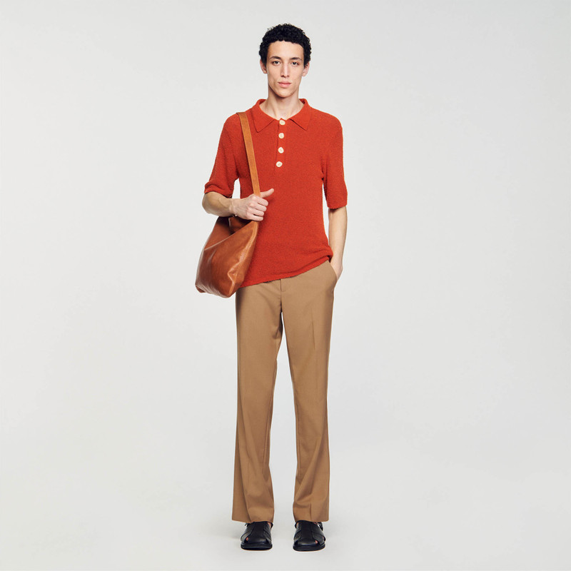 Sandro TERRY KNIT POLO SHIRT outlook