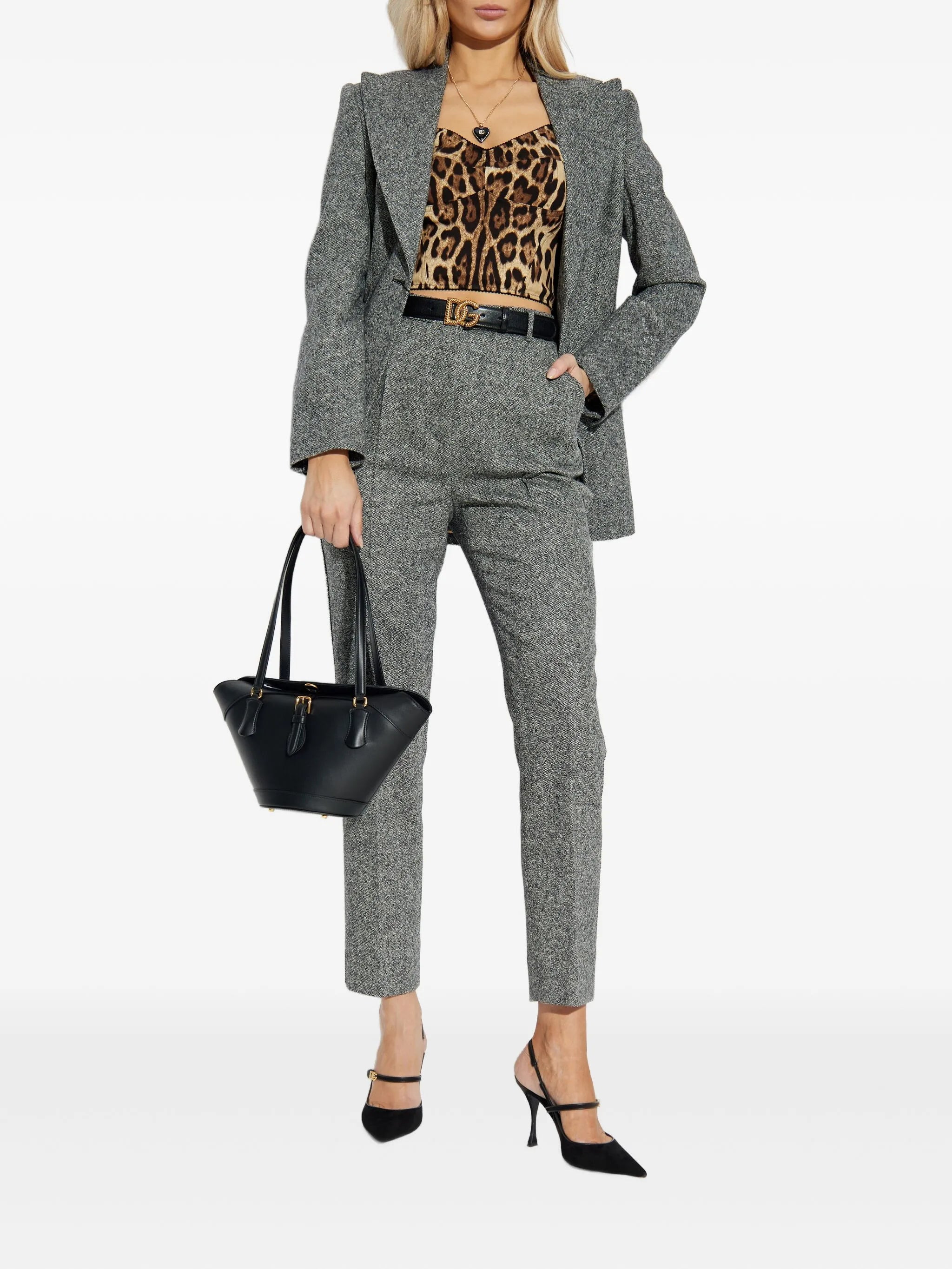 Dolce & Gabbana Single-button Tweed Jacket - 2