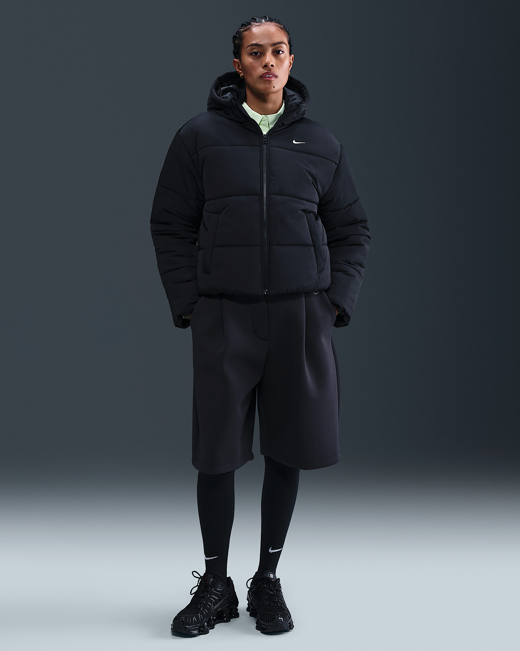 Nike Sportswear Classic Women's Therma-FIT Loose Shine Down Puffer - 4