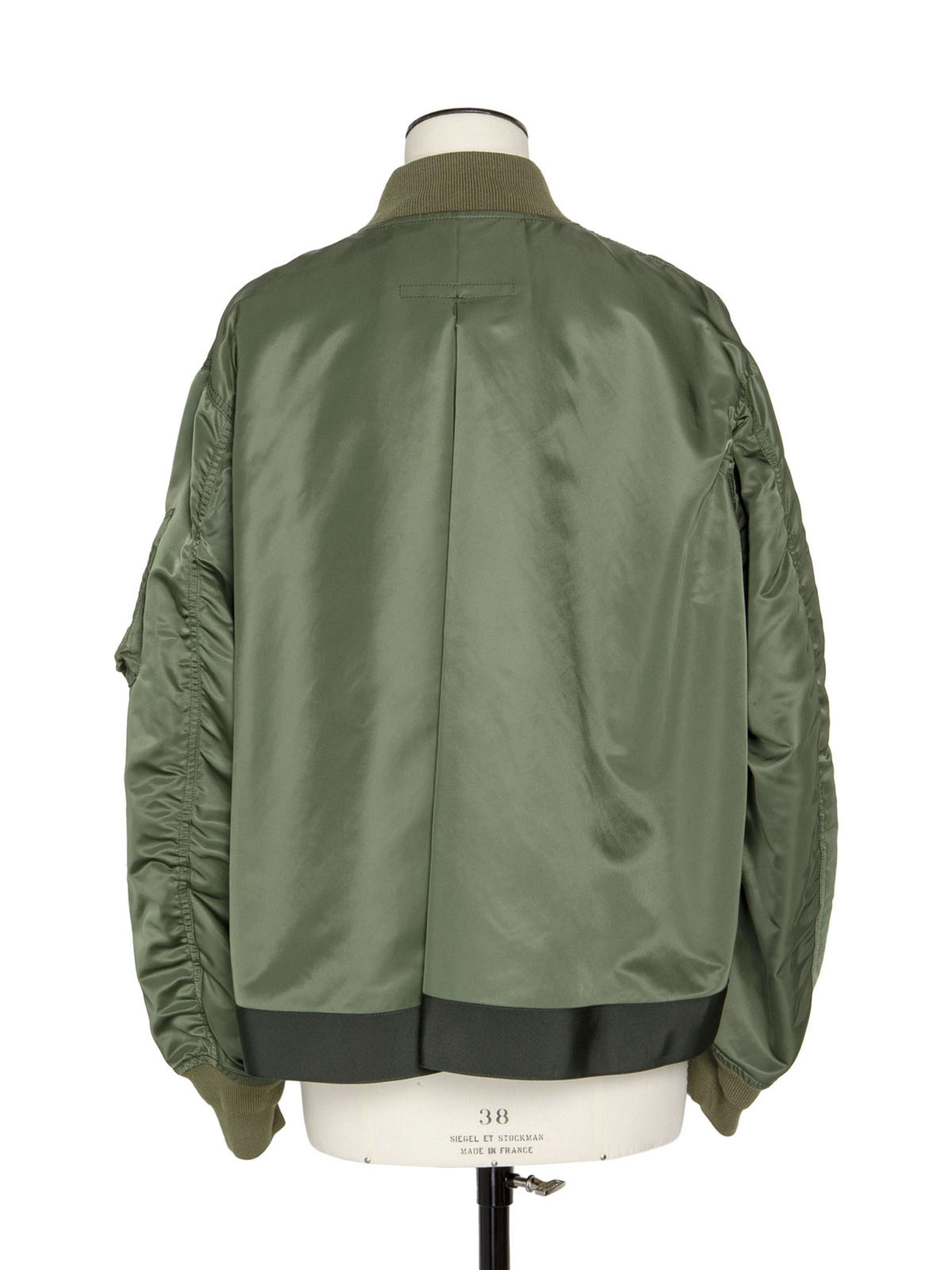 ブルゾン Sacai Green Polyamide Down Jacket sacai サカイ Padded Blouson パッド入り ブルゾン ジャケット