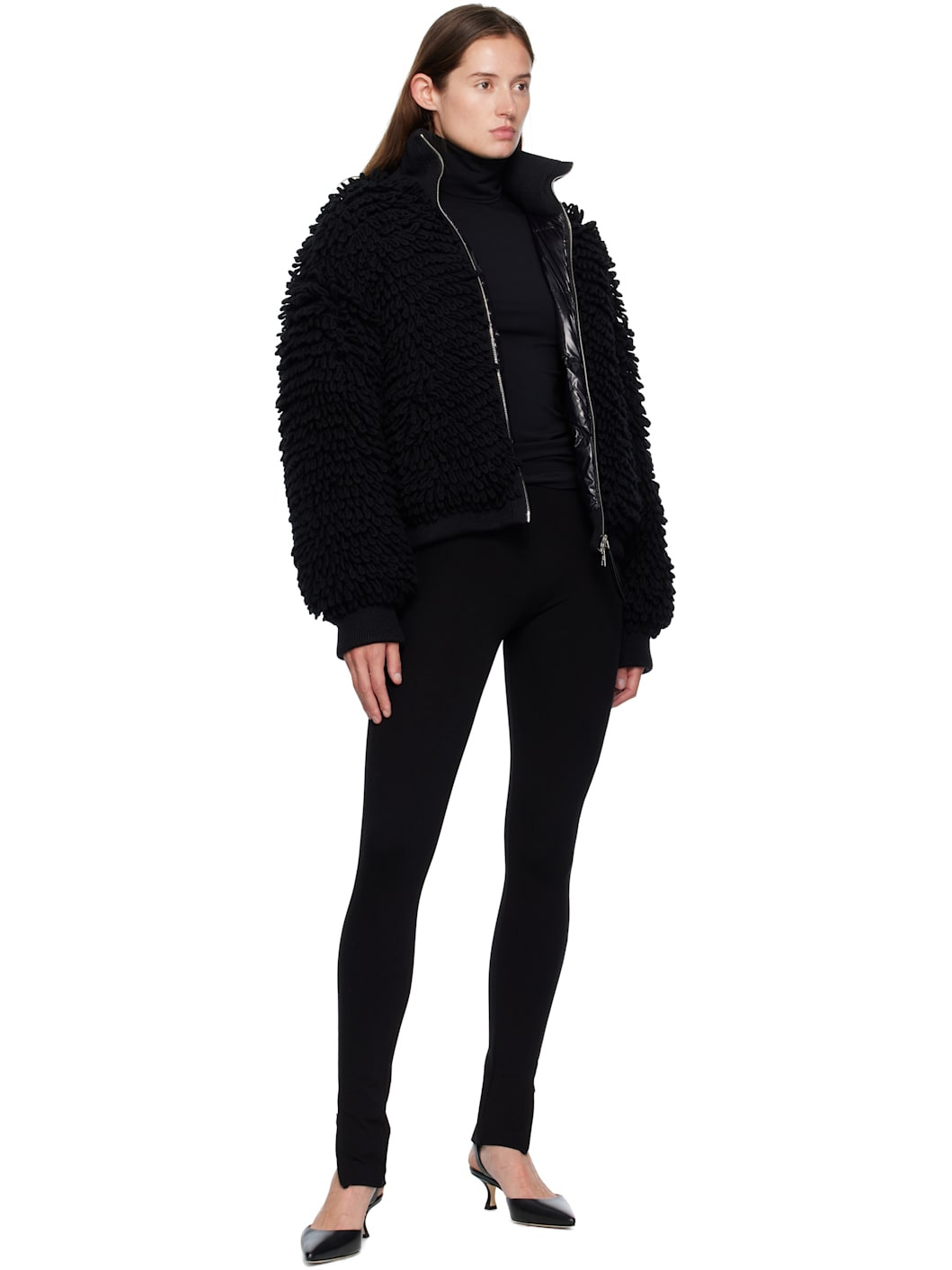Moncler x EE72 Black Cardigan Down Jacket - 4