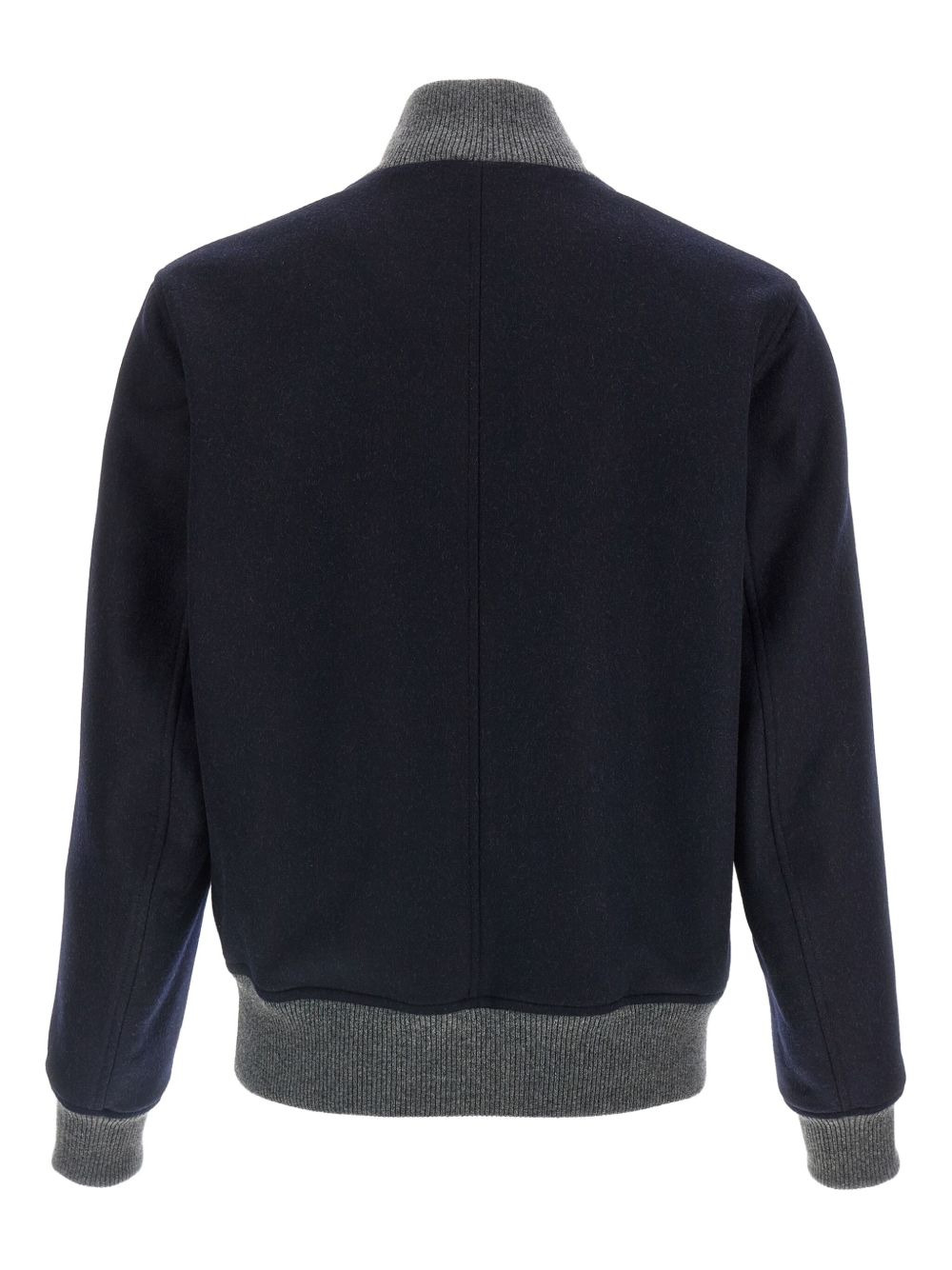 ribbed-knit wool bomber jacket - 2