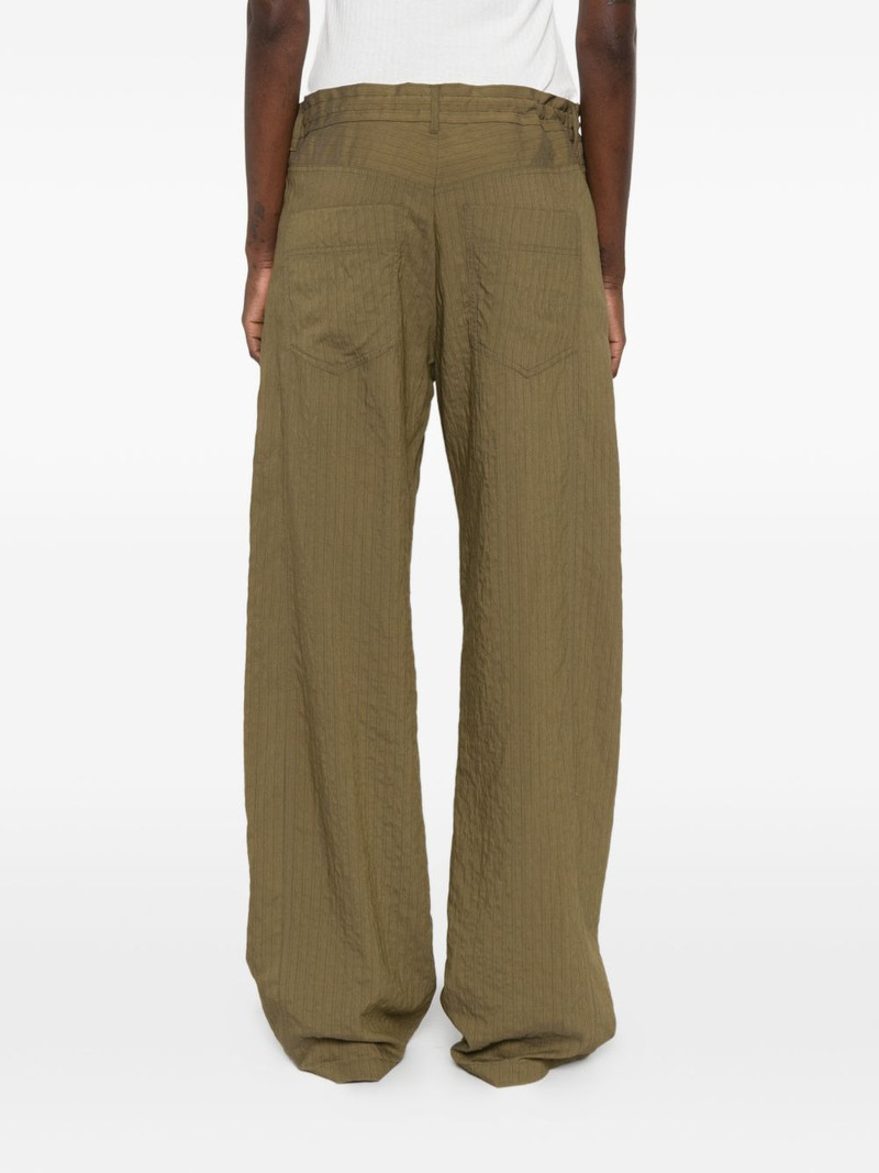 Iris Paper Bag drawstring striped trousers 4