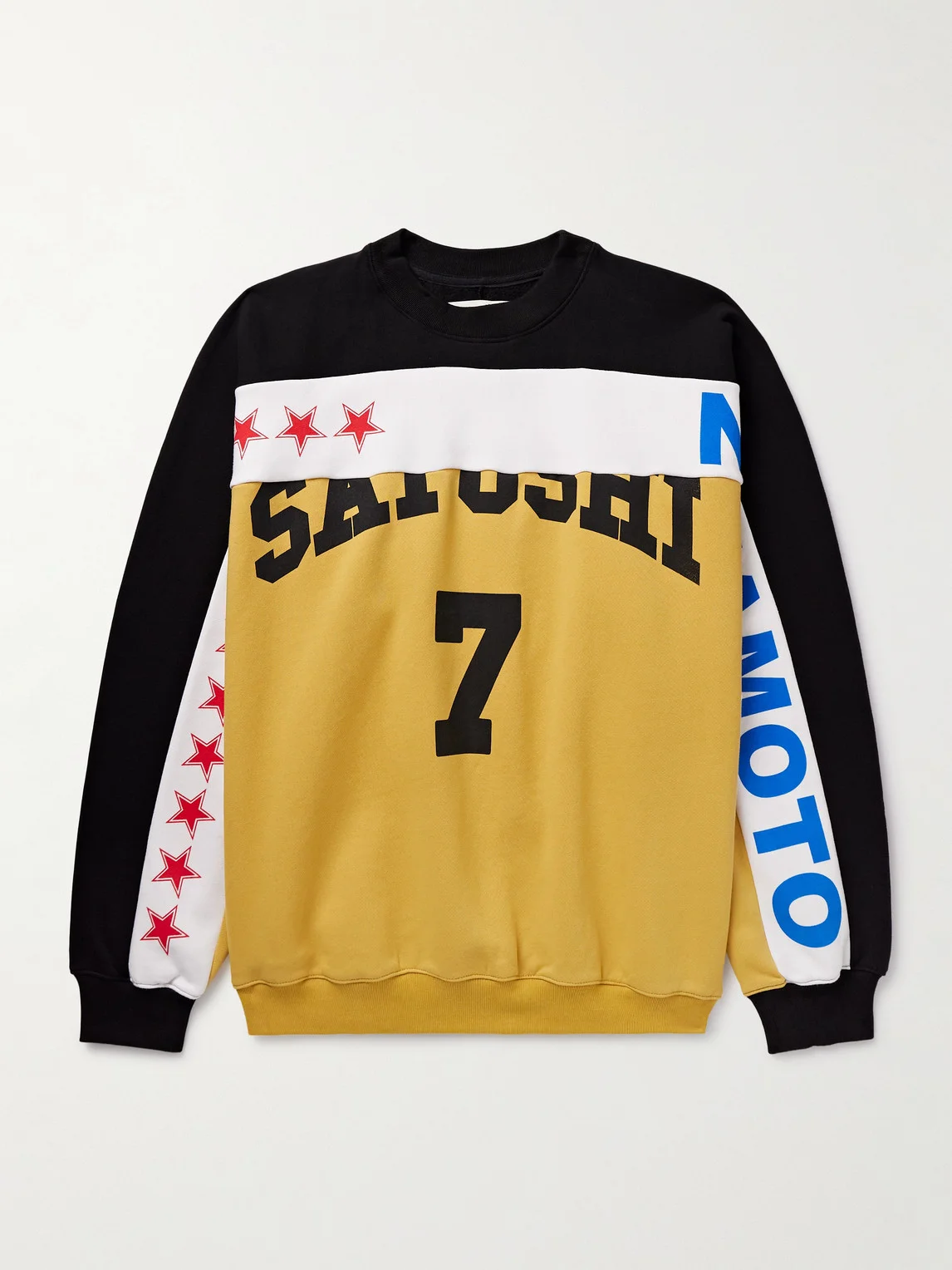 Panelled Printed Cotton-Jersey Sweatshirt - 1