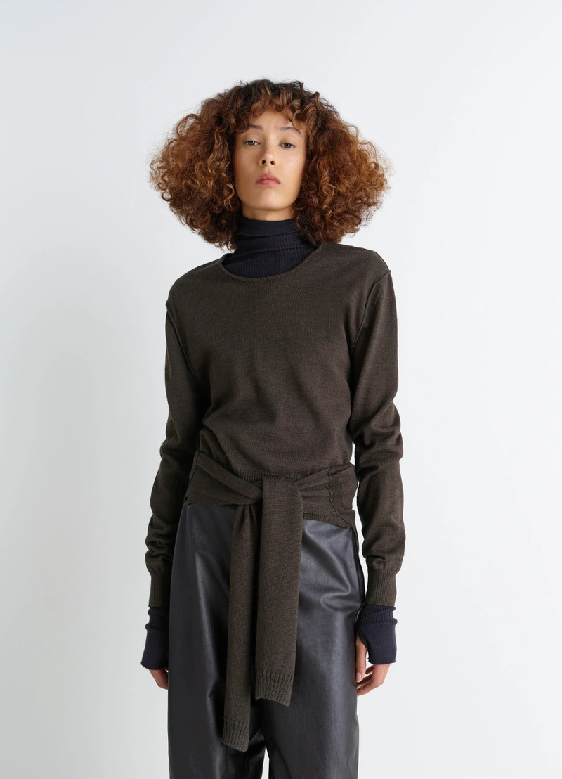 Lemaire TROMPE L'OEIL CREW NECK JUMPER outlook