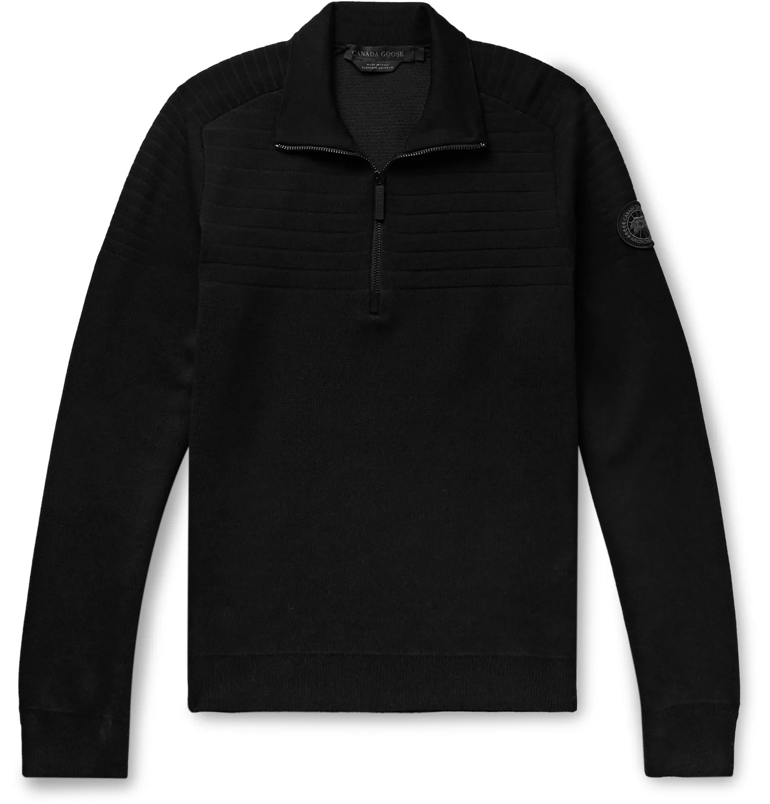 Clarke Merino Wool-Blend Half-Zip Sweater - 1