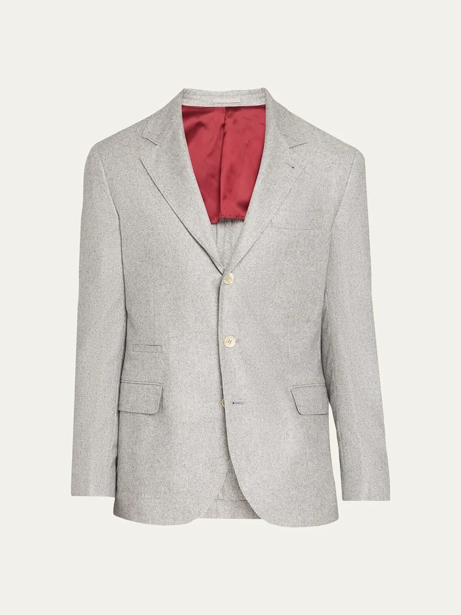 Men's Cavallery Silk and Cashmere Single-Breasted Sport Coat - 1