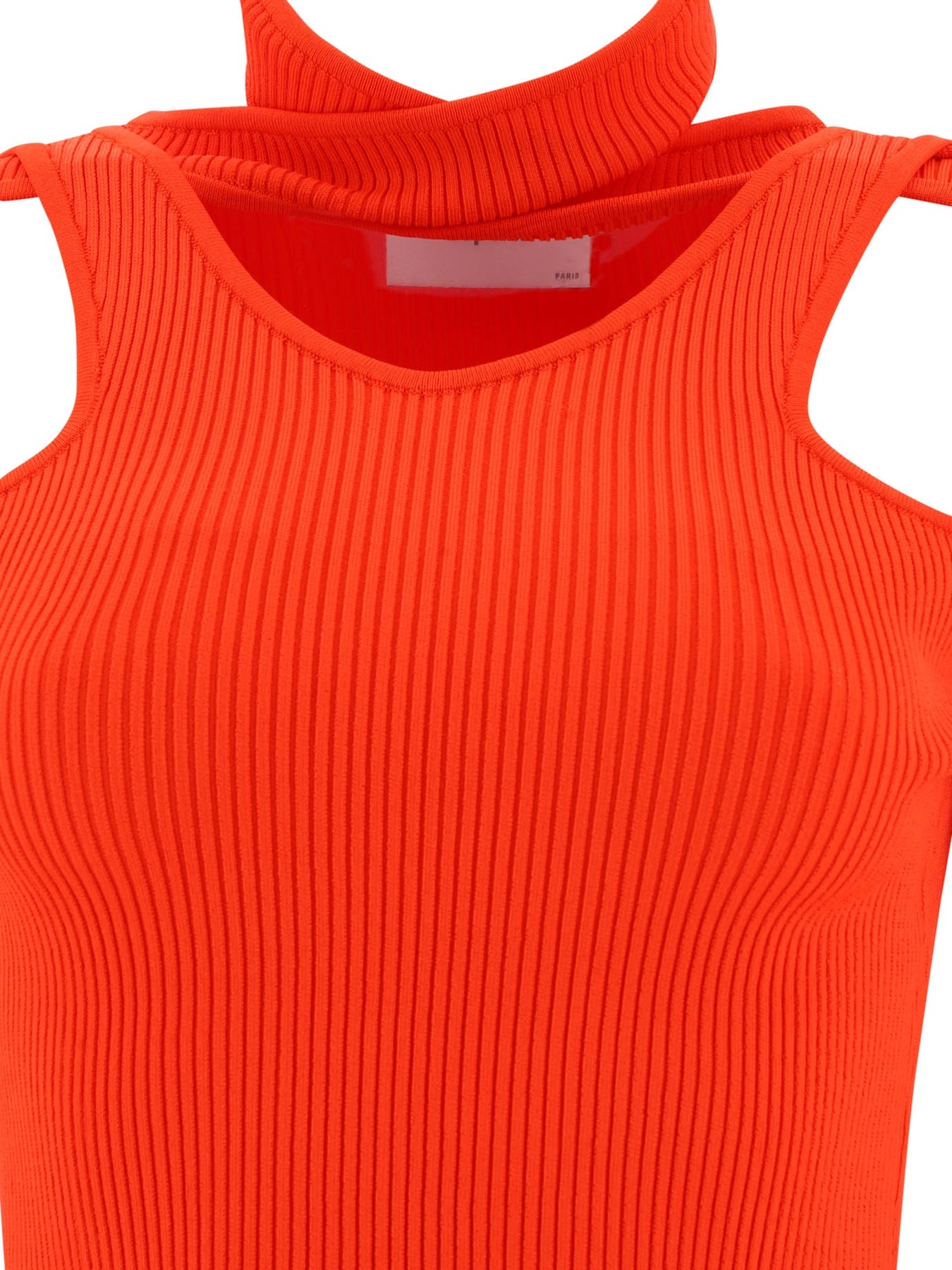 Top With Cut-Out Knitwear Red - 3