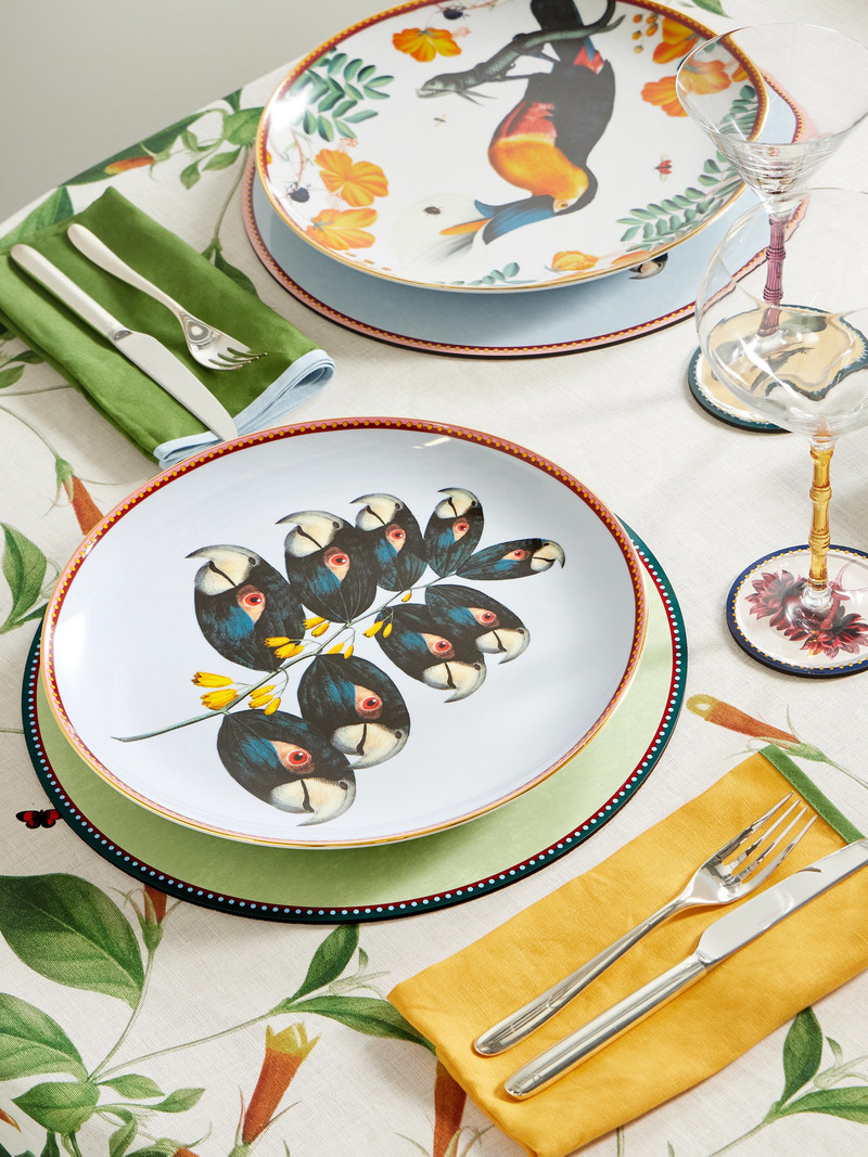 La DoubleJ + Beto Val Gold-plated Porcelain Plate outlook