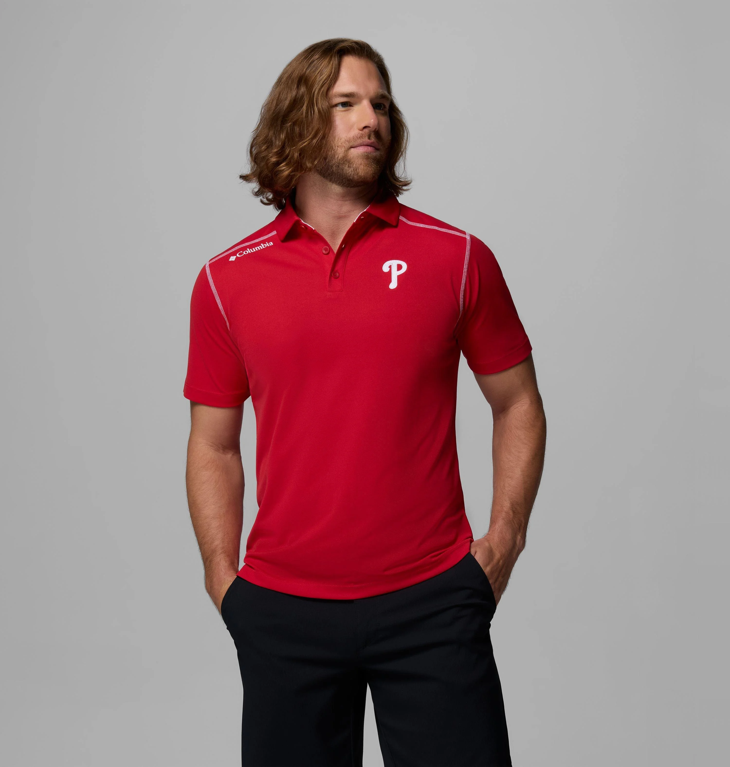Men's Shotgun Polo - Philadelphia Phillies - 1