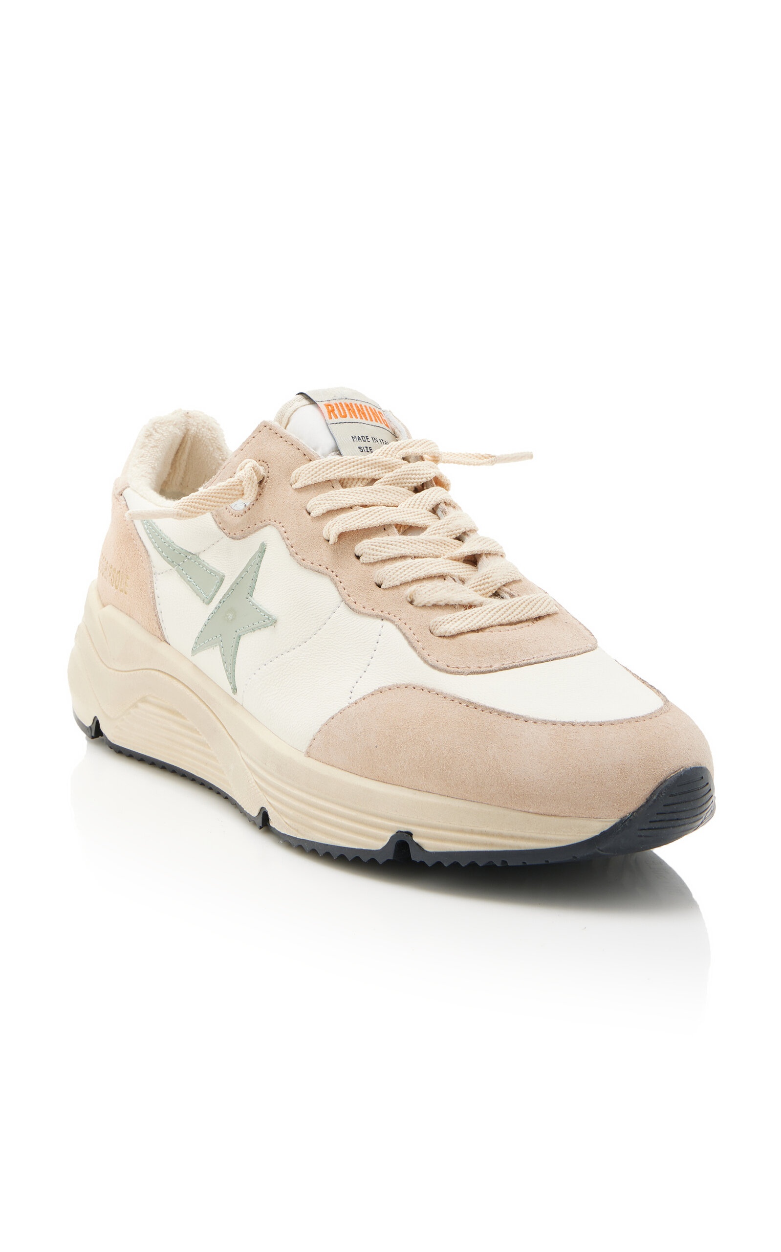 Running Leather Sneakers tan - 4
