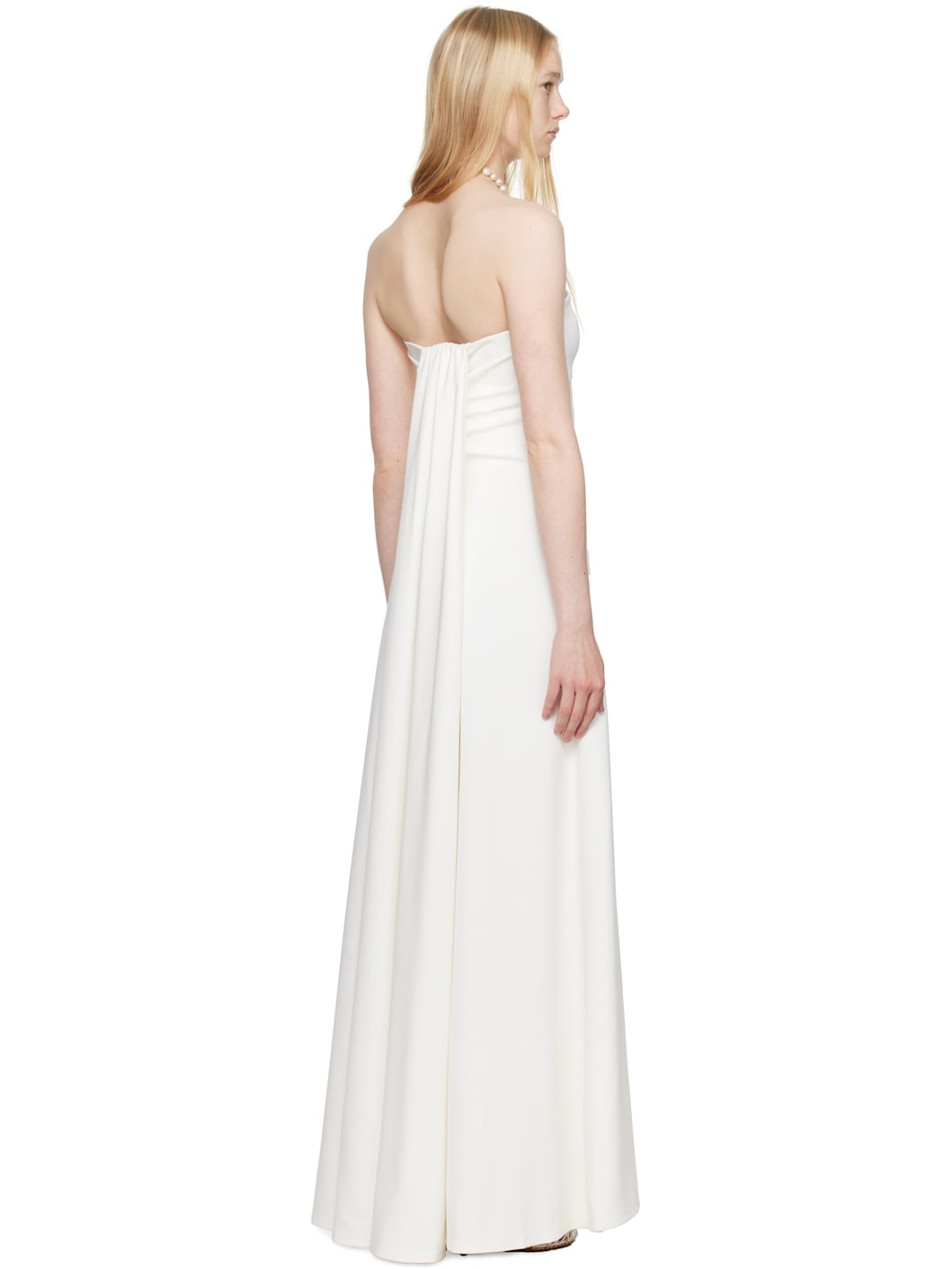 White La Croisière 'The Bustier' Maxi Dress - 3