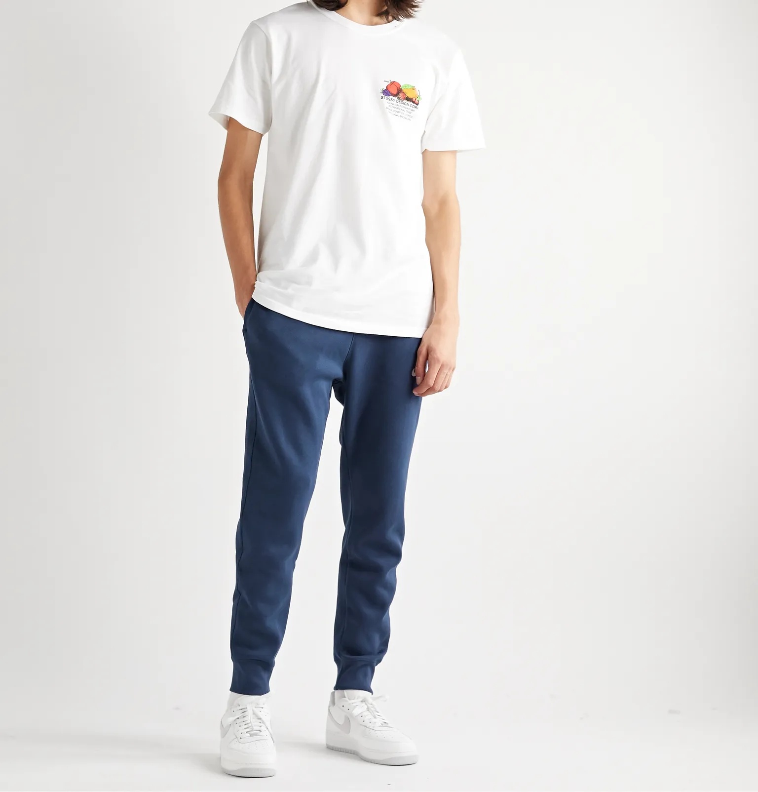 Sportswear Club Tapered Fleece-Back Cotton-Blend Jersey Sweatpants - 2