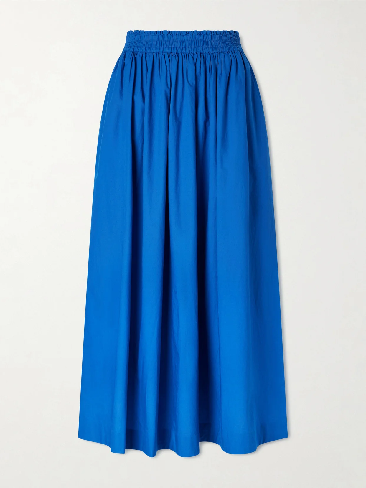Dagny Organic Cotton-poplin Midi Skirt - 1