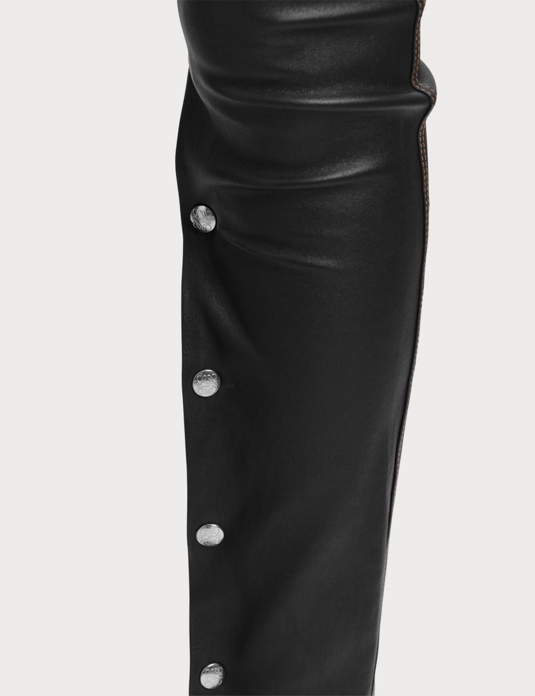 Lambskin Leather Leggings - 3