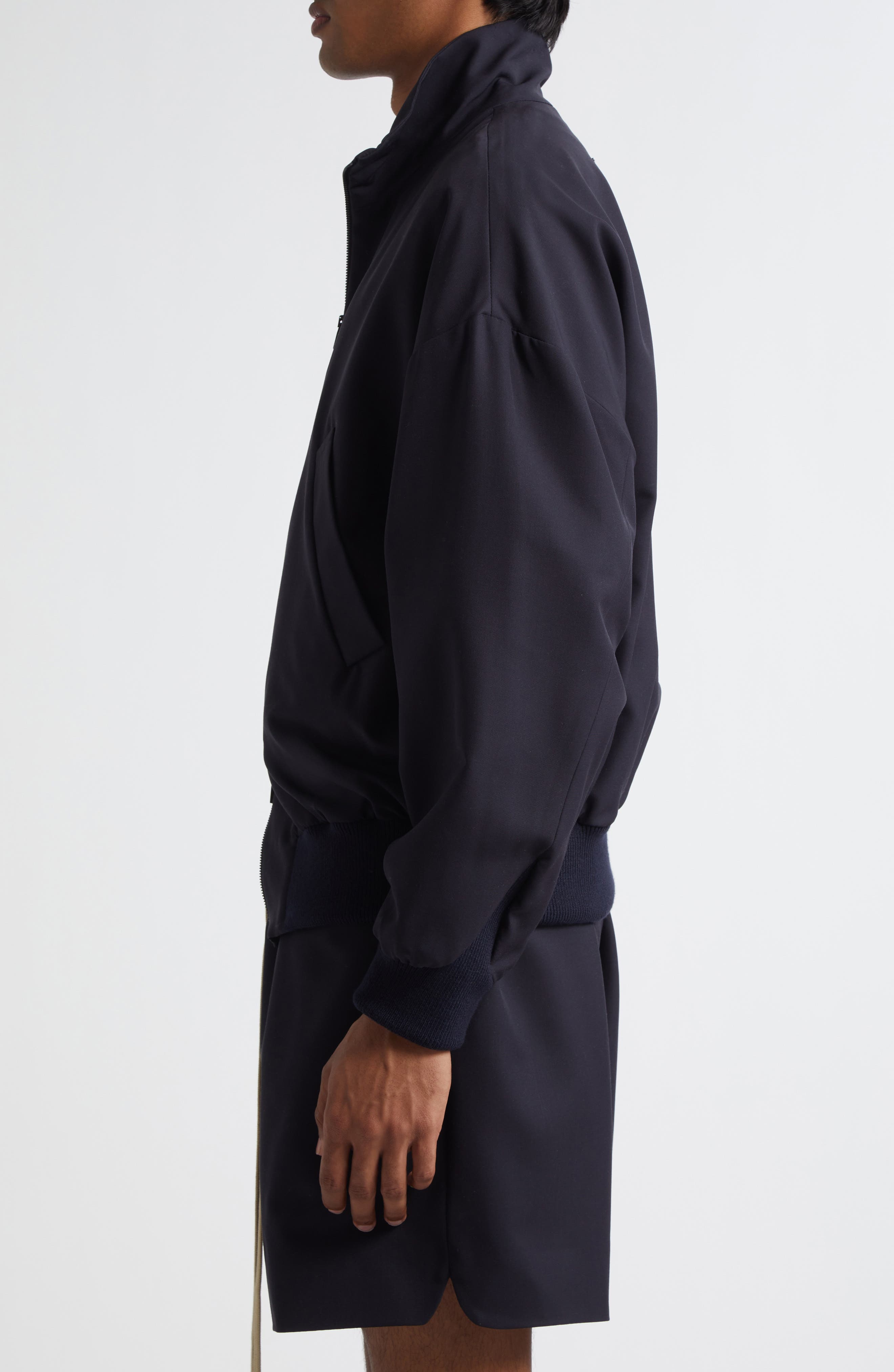 Fear of God High Neck Track Jacket in Navy at Nordstrom - 4