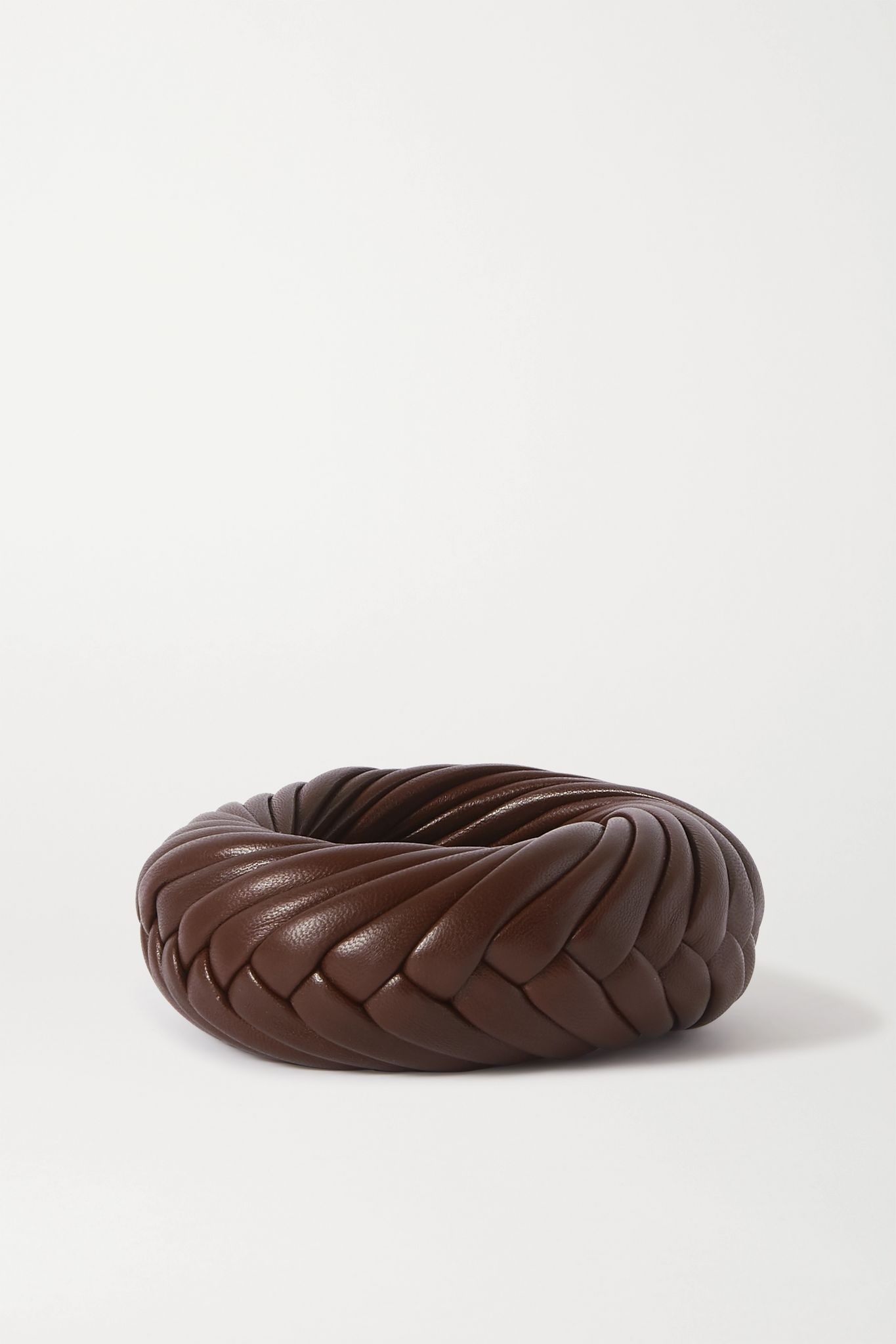 Woven leather cuff - 1