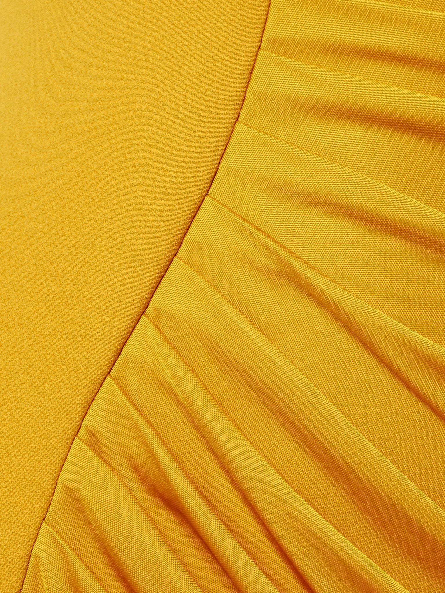 Embellished crepe and pleated satin gown Marigold - 4