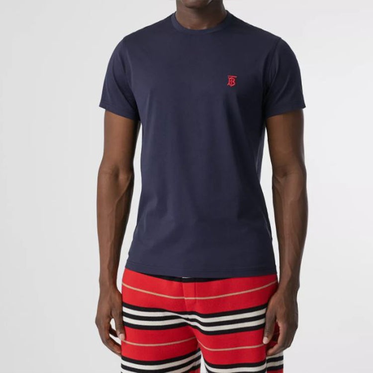 Burberry Monogram Motif Pattern Cotton Male Blue 80140221 - 3