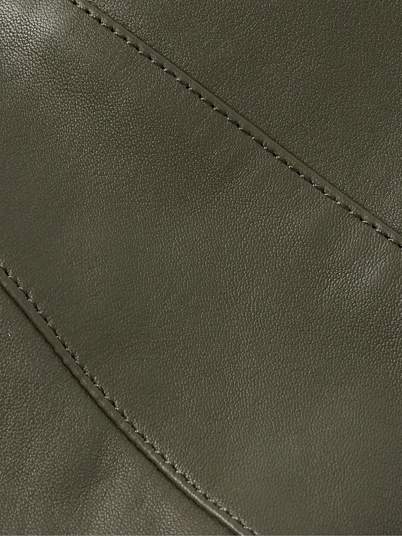 Leather Jacket Green - 5