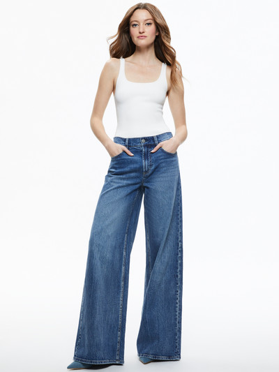 Alice + Olivia TRISH MID RISE BAGGY JEAN outlook