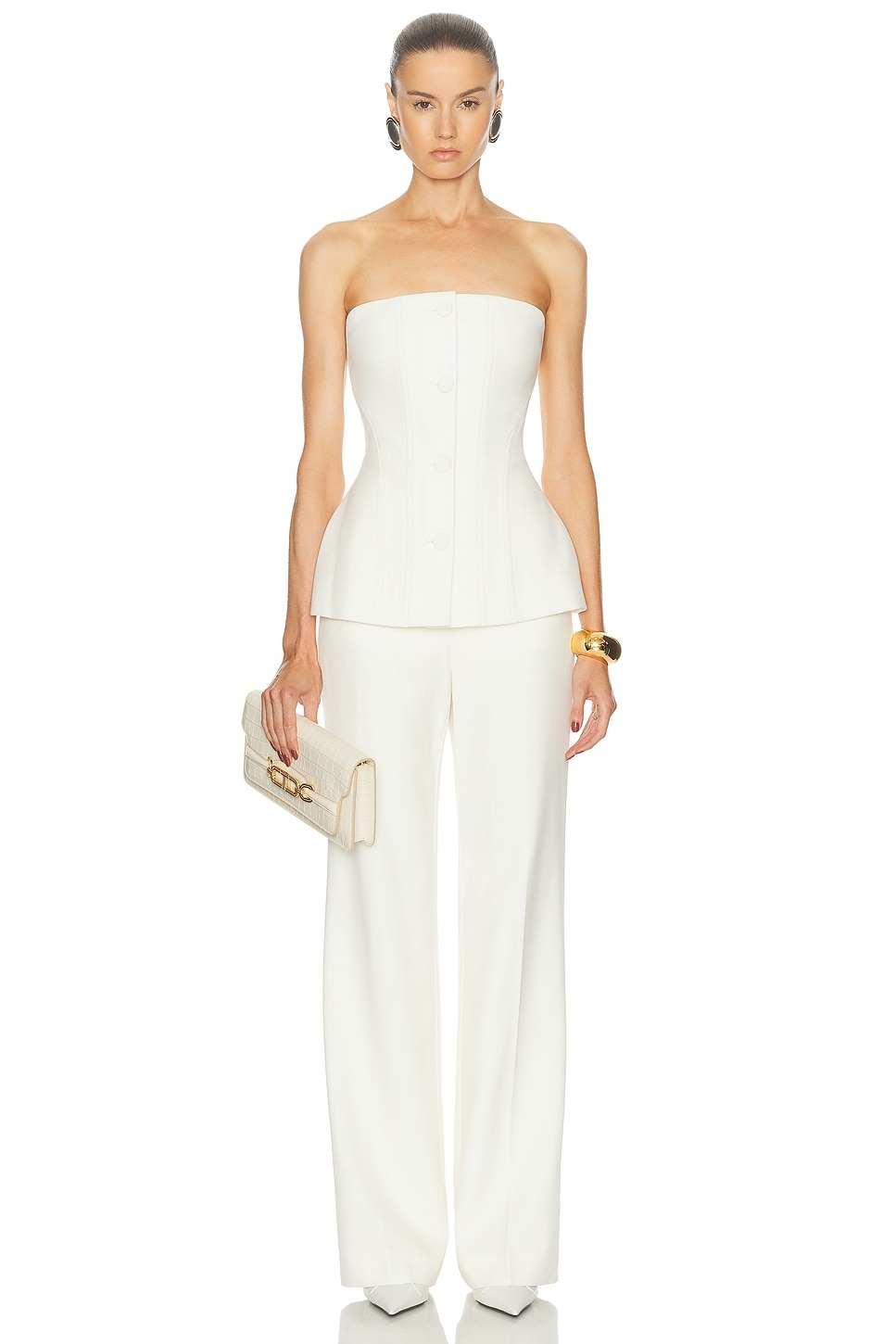 Strapless Tailored Jumpsuit - 1