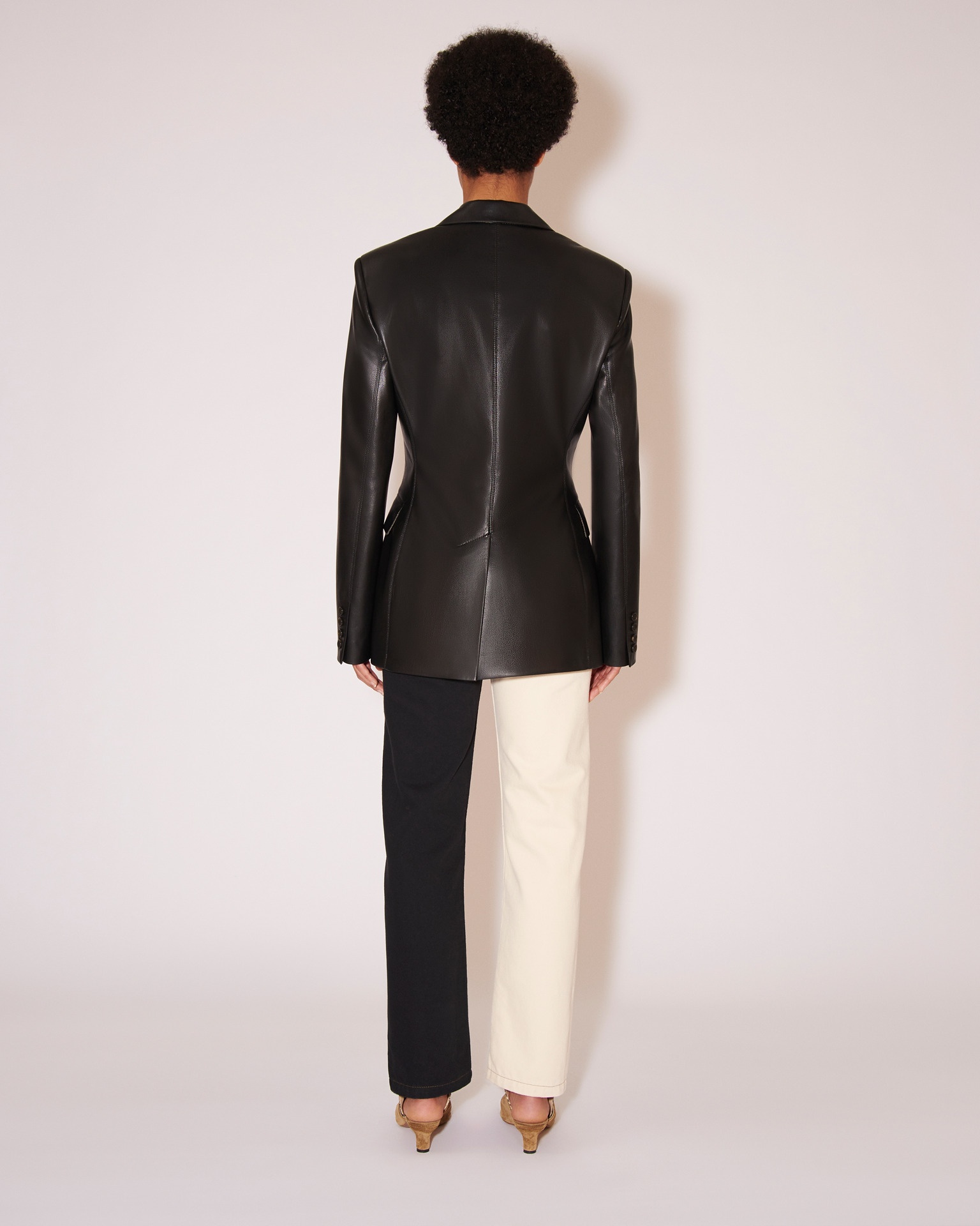 HATHI - OKOBOR™ alt-leather blazer - Black - 5