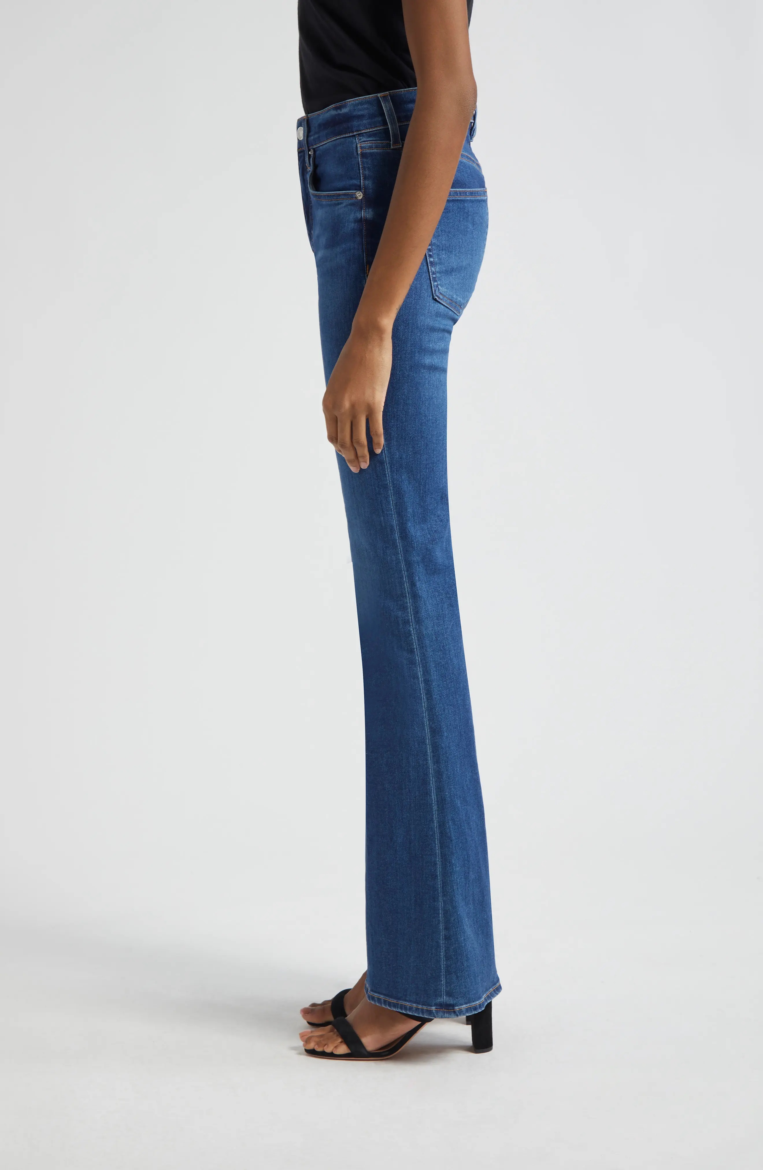 Beverly High Waist Skinny Flare Jeans - 4