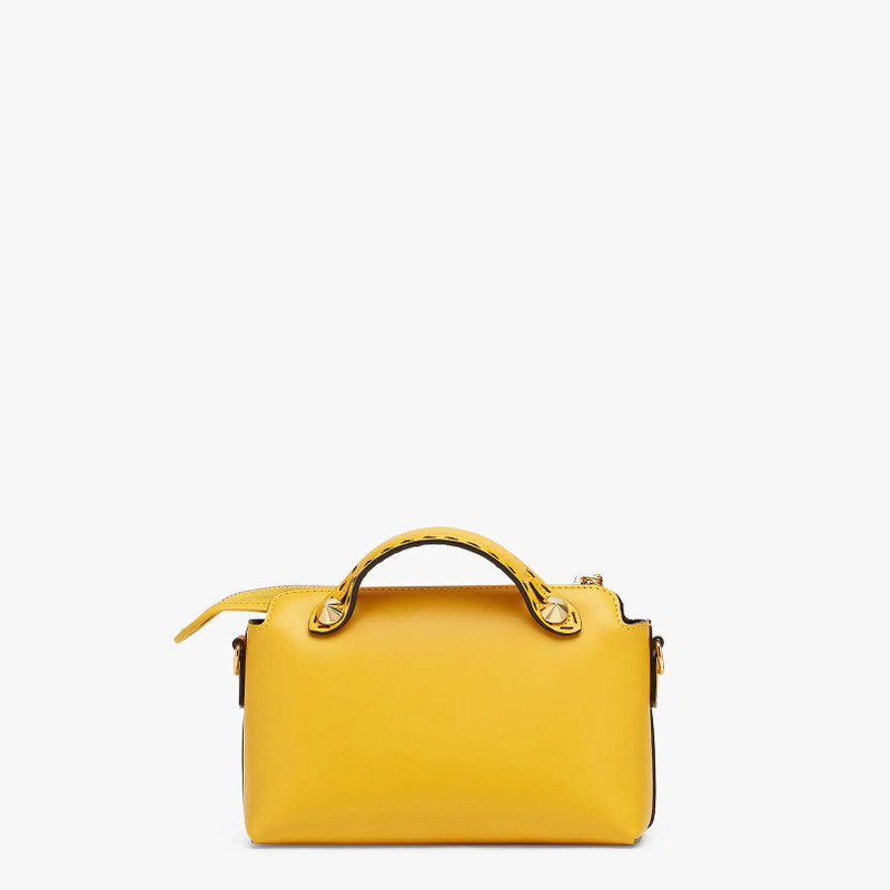 Yellow leather small Boston bag 3