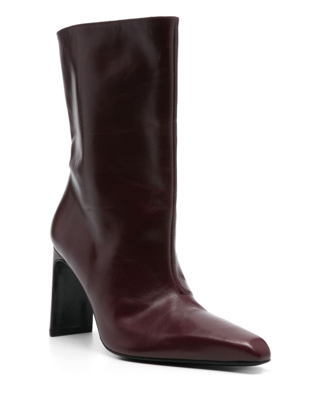 80mm calfskin ankle boots - 2
