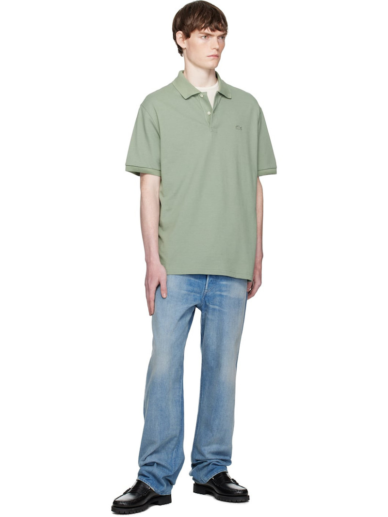 LACOSTE Green Loose Fit Heavy Piqué Polo outlook